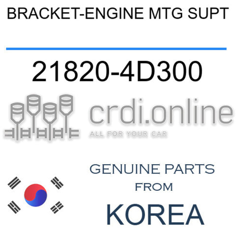 BRACKET-ENGINE MTG SUPT 21820-4D300 218204D300 21820 4D300