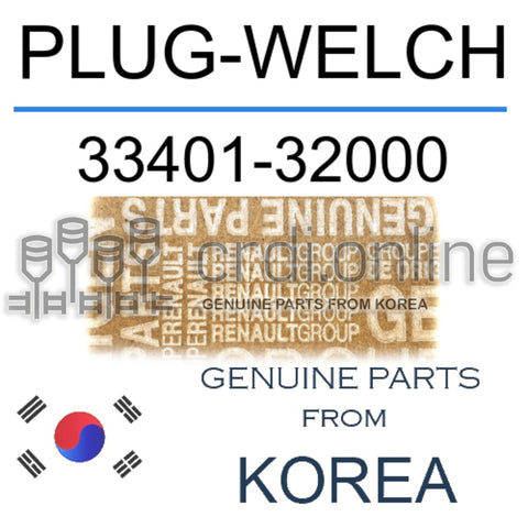 PLUG-WELCH [ORIGINAL] 33401-32000 3340132000 33401 32000