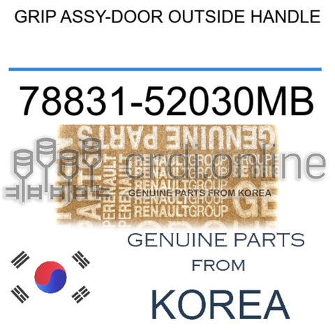GRIP ASSY-DOOR OUTSIDE HANDLE [ORIGINAL] 78831-52030MB 7883152030MB 78831 52030MB