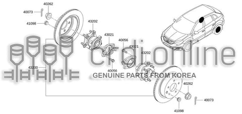DISC SET-REAR BRAKE 43200-3112R 432003112R 43200 3112R