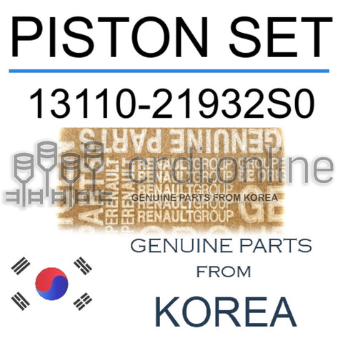 PISTON SET [ORIGINAL] 13110-21932S0 1311021932S0 13110 21932S0