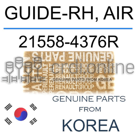 GUIDE-RH, AIR [ORIGINAL] 21558-4376R 215584376R 21558 4376R