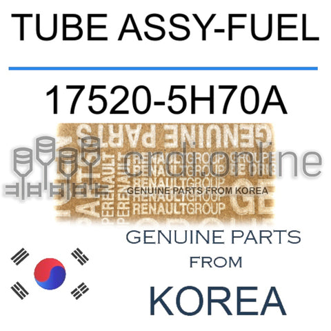 TUBE ASSY-FUEL [ORIGINAL] 17520-5H70A 175205H70A 17520 5H70A