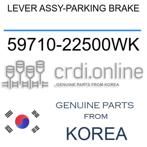 LEVER ASSY-PARKING BRAKE [ORIGINAL] 59710-22500WK 5971022500WK 59710 22500WK