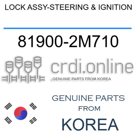 LOCK ASSY-STEERING & IGNITION [ORIGINAL] 81900-2M710 819002M710 81900 2M710