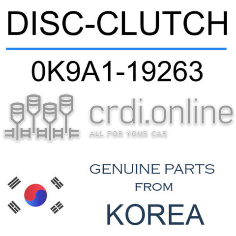 DISC-CLUTCH [ORIGINAL] 0K9A1-19263 0K9A119263 0K9A1 19263