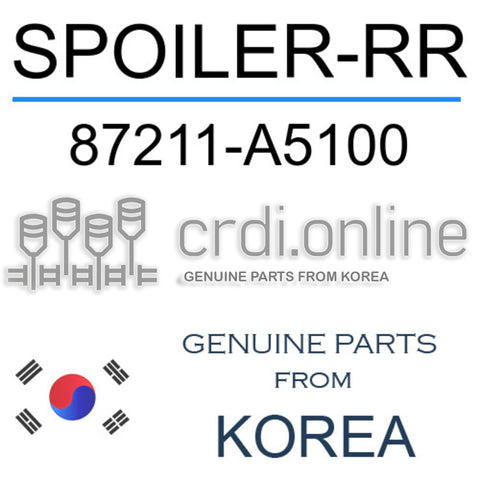 SPOILER-RR [ORIGINAL] 87211-A5100 87211A5100 87211 A5100