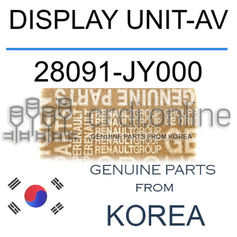 DISPLAY UNIT-AV [ORIGINAL] 28091-JY000 28091JY000 28091 JY000