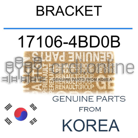 BRACKET [ORIGINAL] 17106-4BD0B 171064BD0B 17106 4BD0B