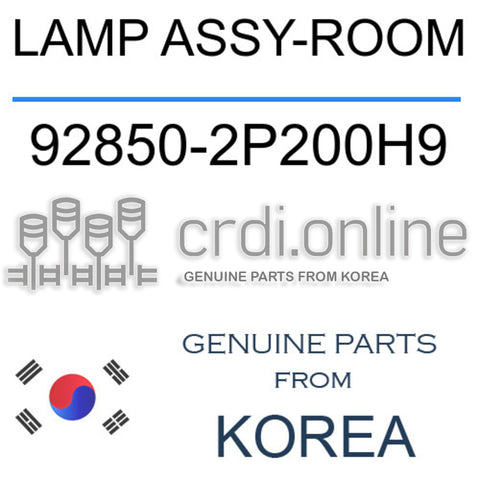 LAMP ASSY-ROOM 92850-2P200H9 928502P200H9 92850 2P200H9