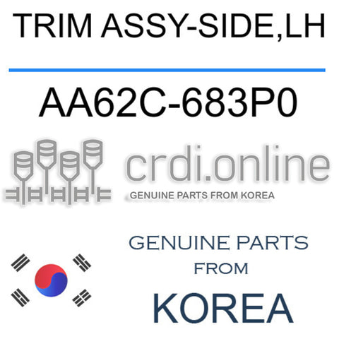 TRIM ASSY-SIDE,LH AA62C-683P0 AA62C683P0 AA62C 683P0