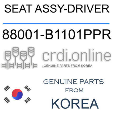 SEAT ASSY-DRIVER [ORIGINAL] 88001-B1101PPR 88001B1101PPR 88001 B1101PPR