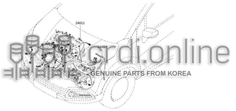 CABLEBATTERY TO ENGINE 24080-9824R 240809824R 24080 9824R