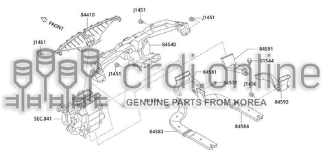 DUCT-FLOORREAR 2ND 84592-52100 8459252100 84592 52100
