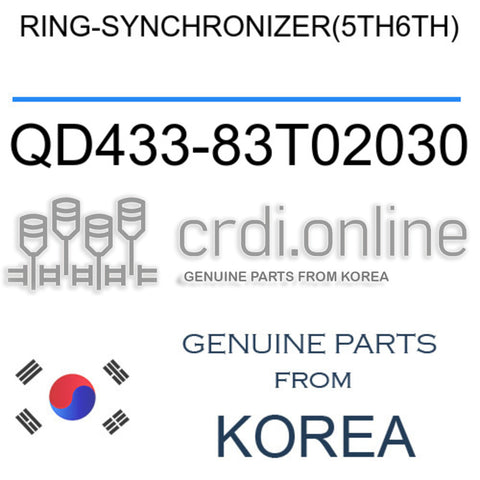 RING-SYNCHRONIZER(5TH6TH) [ORIGINAL] QD433-83T02030 QD43383T02030 QD433 83T02030