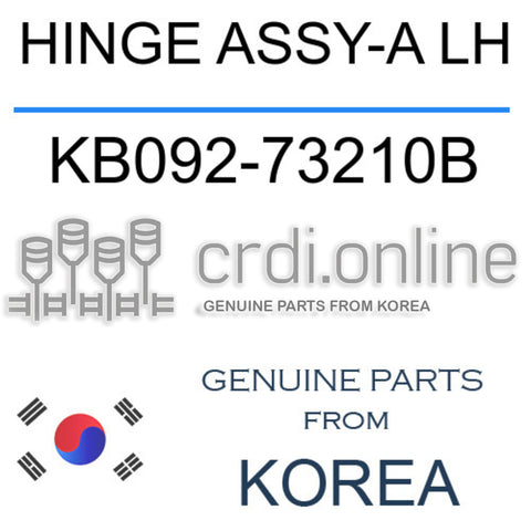 HINGE ASSY-A LH [ORIGINAL] KB092-73210B KB09273210B KB092 73210B