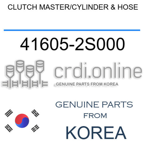 CLUTCH MASTER/CYLINDER & HOSE [ORIGINAL] 41605-2S000 416052S000 41605 2S000
