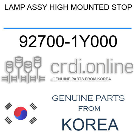 LAMP ASSY HIGH MOUNTED STOP [ORIGINAL] 92700-1Y000 927001Y000 92700 1Y000