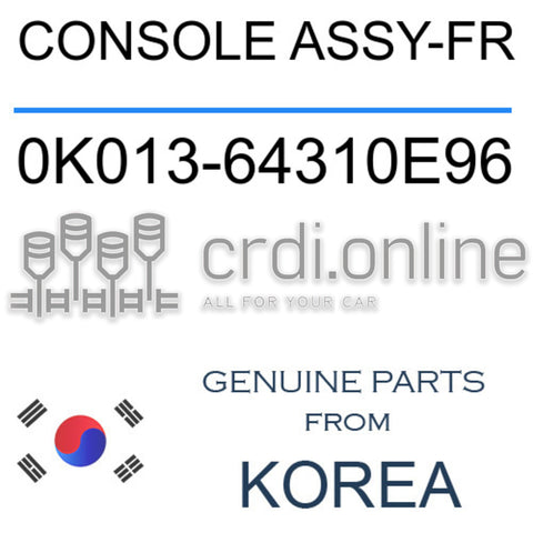 CONSOLE ASSY-FR [ORIGINAL] 0K013-64310E96 0K01364310E96 0K013 64310E96