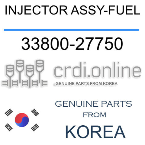 INJECTOR ASSY-FUEL [ORIGINAL] 33800-27750 3380027750 33800 27750