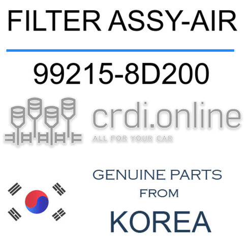 FILTER ASSY-AIR [ORIGINAL] 99215-8D200 992158D200 99215 8D200