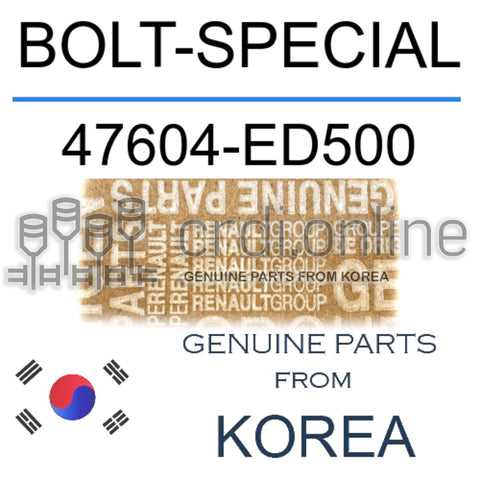 BOLT-SPECIAL [ORIGINAL] 47604-ED500 47604ED500 47604 ED500