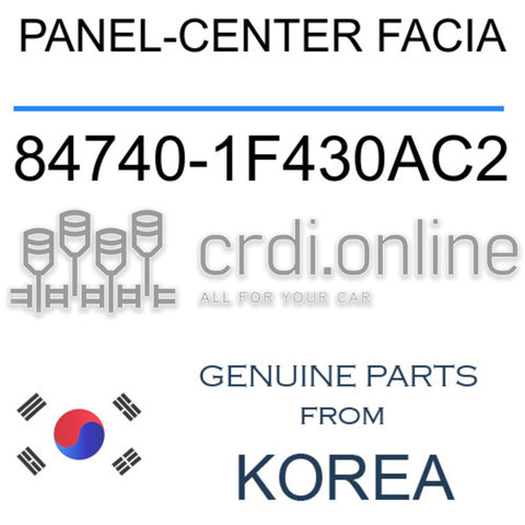 PANEL-CENTER FACIA [ORIGINAL] 84740-1F430AC2 847401F430AC2 84740 1F430AC2
