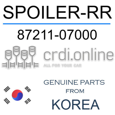 SPOILER-RR [ORIGINAL] 87211-07000 8721107000 87211 07000