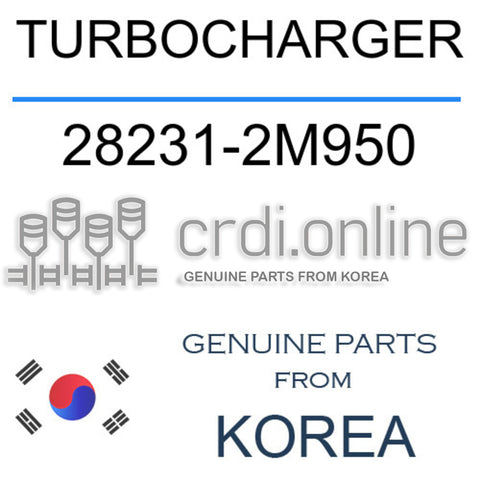 TURBOCHARGER [ORIGINAL] 28231-2M950 282312M950 28231 2M950