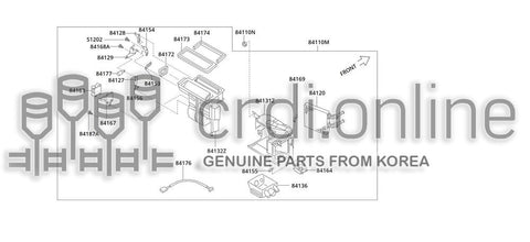 ACTUATOR-AIR INTAKE BOX 84370-51000 8437051000 84370 51000