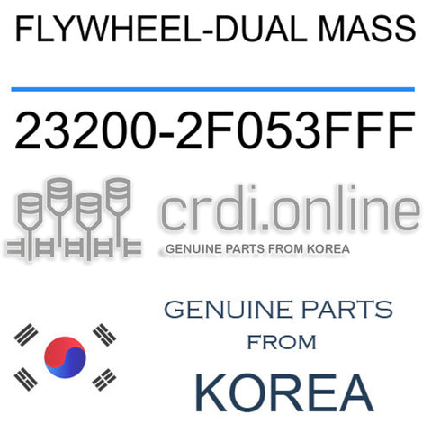 FLYWHEEL-DUAL MASS [ORIGINAL] 23200-2F053FFF 232002F053FFF 23200 2F053FFF