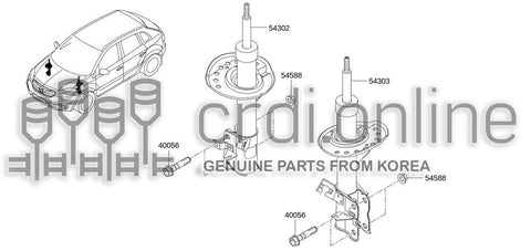 BOLT-FIXFLANGE 40056-1AA0A 400561AA0A 40056 1AA0A