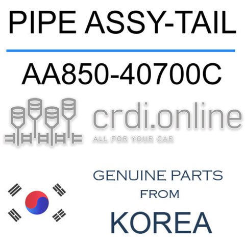 PIPE ASSY-TAIL [ORIGINAL] AA850-40700C AA85040700C AA850 40700C
