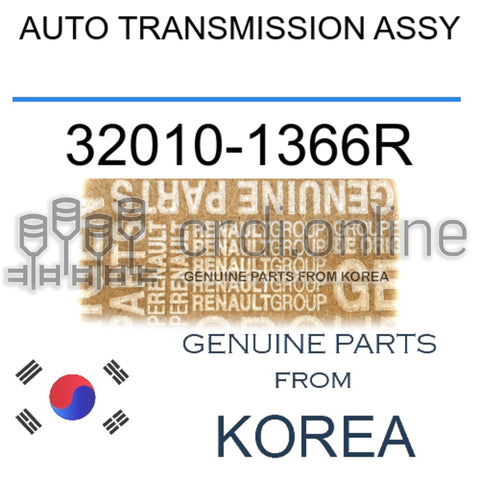 AUTO TRANSMISSION ASSY [ORIGINAL] 32010-1366R 320101366R 32010 1366R
