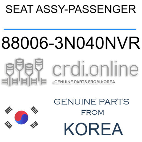 SEAT ASSY-PASSENGER [ORIGINAL] 88006-3N040NVR 880063N040NVR 88006 3N040NVR