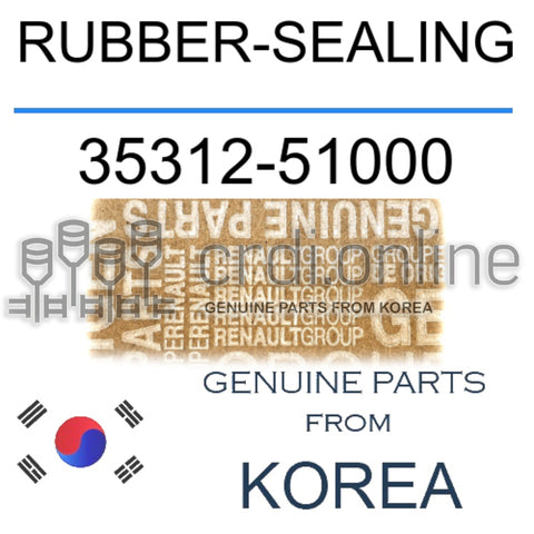 RUBBER-SEALING [ORIGINAL] 35312-51000 3531251000 35312 51000
