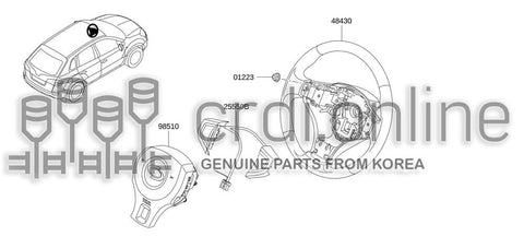 BODY ASSY-AIR BAG STEERING WHEEL 98510-8314R 985108314R 98510 8314R