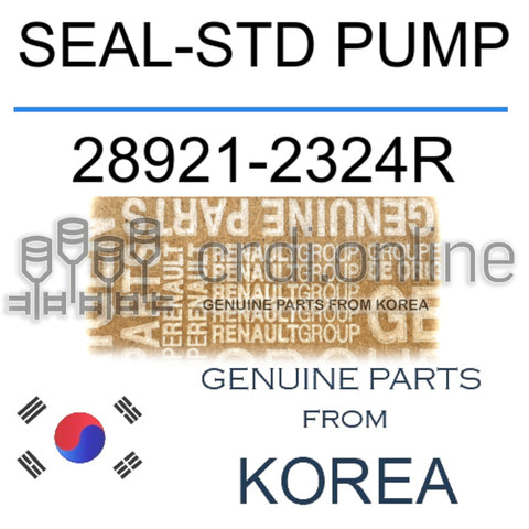 SEAL-STD PUMP [ORIGINAL] 28921-2324R 289212324R 28921 2324R