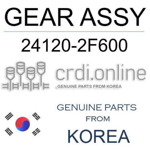 [ORIGINAL] GEAR ASSY 24120-2F600 241202F600 24120 2F600