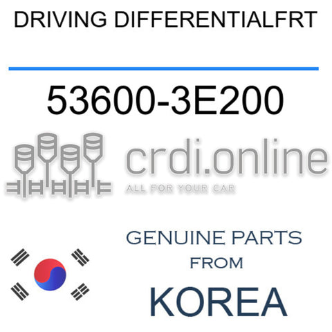 DRIVING DIFFERENTIALFRT [ORIGINAL] 53600-3E200 536003E200 53600 3E200