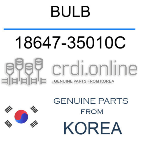 BULB 18647-35010C 1864735010C 18647 35010C