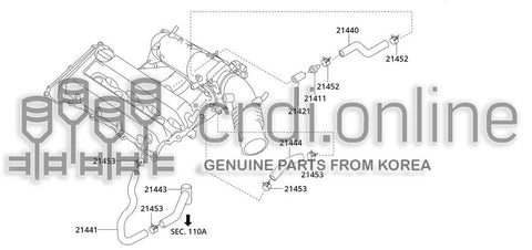 INSULATOR-PCV VALVE [ORIGINAL] 21421-43900 2142143900 21421 43900