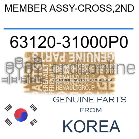 MEMBER ASSY-CROSS,2ND [ORIGINAL] 63120-31000P0 6312031000P0 63120 31000P0