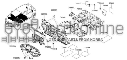 INSULATOR-HOOD 65840-4618R 658404618R 65840 4618R