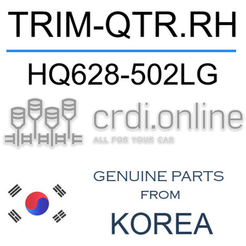 TRIM-QTR.RH [ORIGINAL] HQ628-502LG HQ628502LG HQ628 502LG