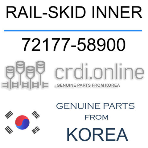 RAIL-SKID INNER [ORIGINAL] 72177-58900 7217758900 72177 58900