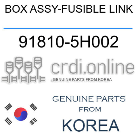 BOX ASSY-FUSIBLE LINK 91810-5H002 918105H002 91810 5H002