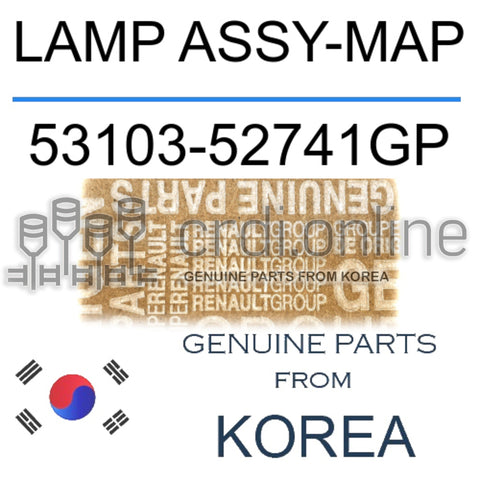 LAMP ASSY-MAP [ORIGINAL] 53103-52741GP 5310352741GP 53103 52741GP