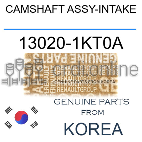 CAMSHAFT ASSY-INTAKE [ORIGINAL] 13020-1KT0A 130201KT0A 13020 1KT0A