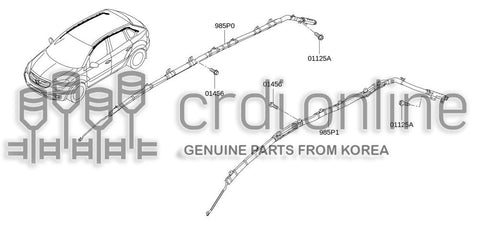 MODULE ASSY-CURTAIN AIR BAGRH 985P0-JY00A 985P0JY00A 985P0 JY00A